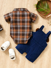 Baby Boys 2pcs Infant & Toddler's Plaid Summer Set