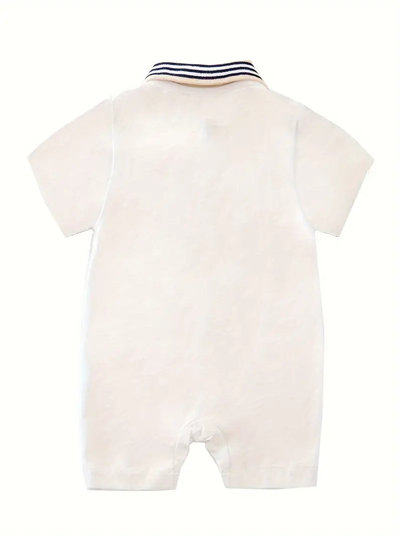 Baby Boys Romper With Bow Tie Short Suit