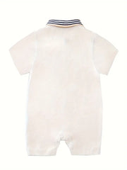 Baby Boys Romper With Bow Tie Short Suit