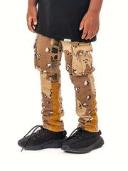 Boys Street Style Camouflage Denim Pants