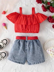 2-Piece Casual Girl's Shorts