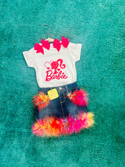 Baby/Toddler Barbie Girl Skort Set