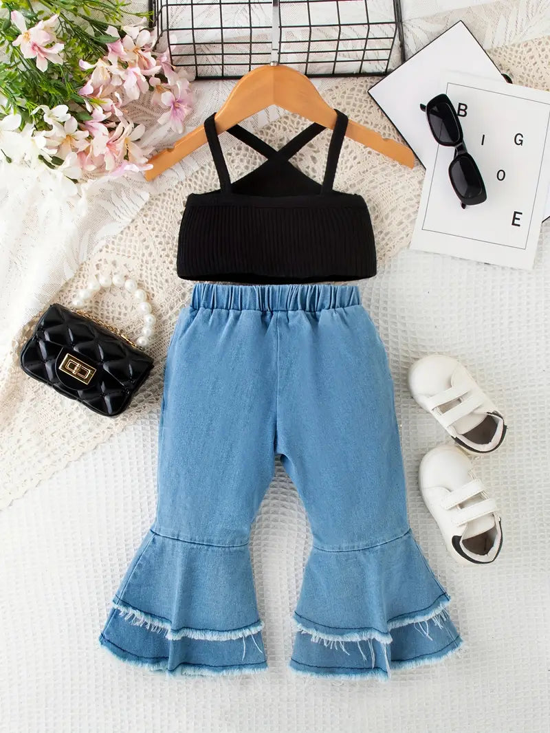 Baby's 2pcs Trendy Summer Outfit