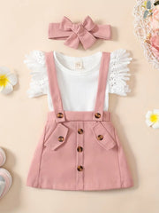 Infant Girls Summer 3Pcs Outfit Sets